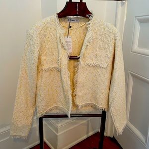 Mango tweed knit jacket size Small NWT